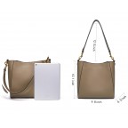Designer Women's Leather Bucket Tote Bag