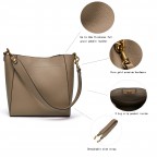 Designer Women's Leather Bucket Tote Bag
