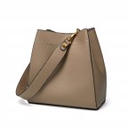 Designer Women's Leather Bucket Tote Bag