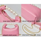 Women's Small Pearl Handle and Removable Tote Bag