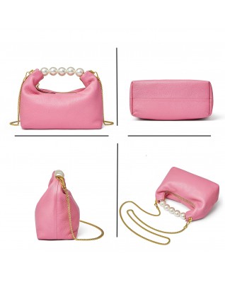 Women's Small Pearl Handle and Removable Tote Bag