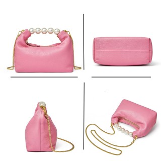 Women's Small Pearl Handle and Removable Tote Bag