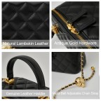 Women's Small Quilted Square Box Bag