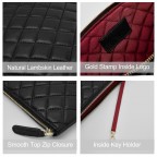 Women's Large Leather Clutch