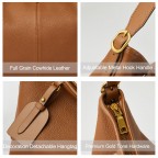 Women's Soft Leather Strap Adjustable Handle Hobo Bag