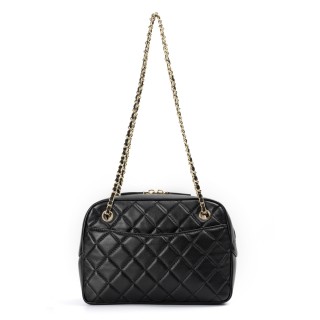 Women's Quilted Lambskin Shoulder Bag