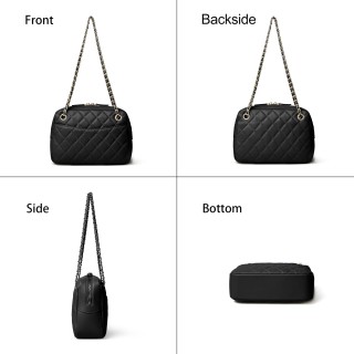 Women's Quilted Lambskin Shoulder Bag