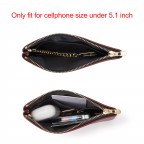 Small burgundy leather coin purse