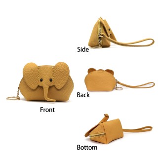 Girls Zipper Cute Elephant Coin Purse