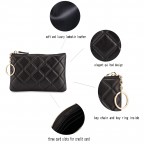 Soft Lambskin Quilted Zip Top Wallet