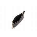 Soft Lambskin Quilted Zip Top Wallet