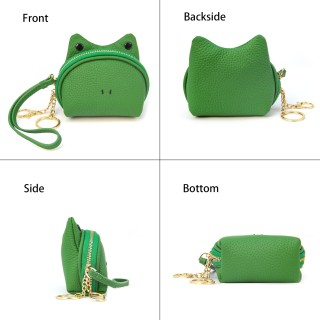 Leather Frog Coin Purse